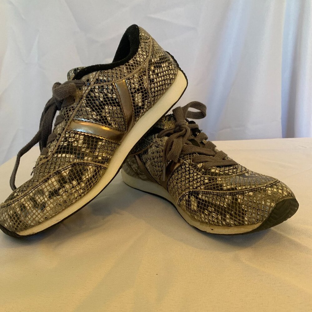 Volatile Size 7 Ladies Stylish Sneakers Snakeskin Pattern